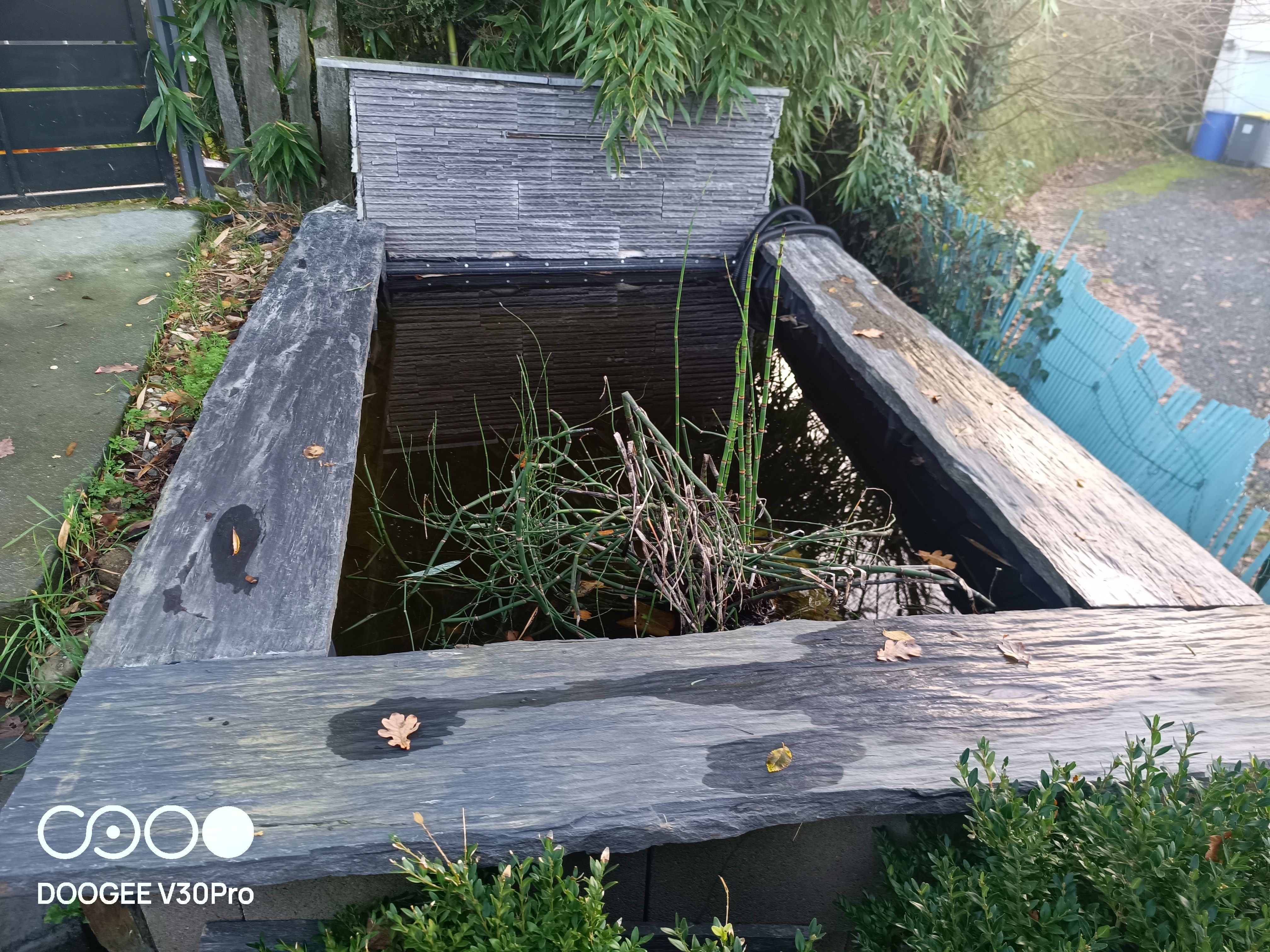 Plaque de schiste noir 30 cm