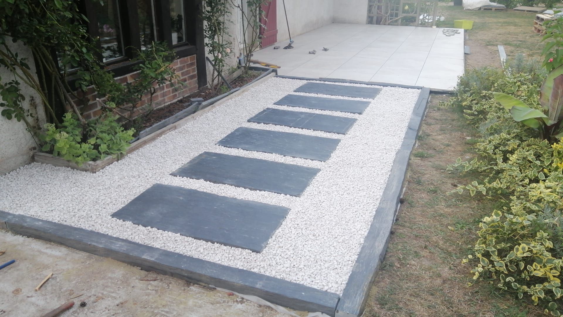 Plaque de schiste noir 50 cm