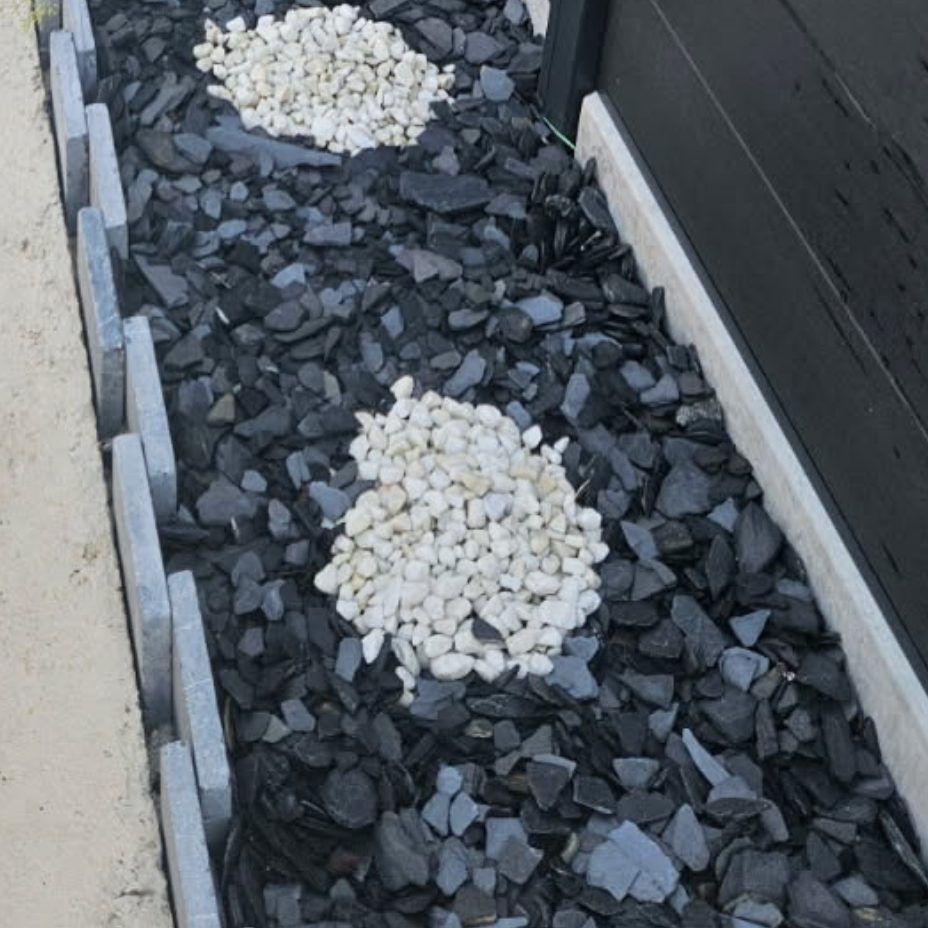 Ardoises concassées pour paillage