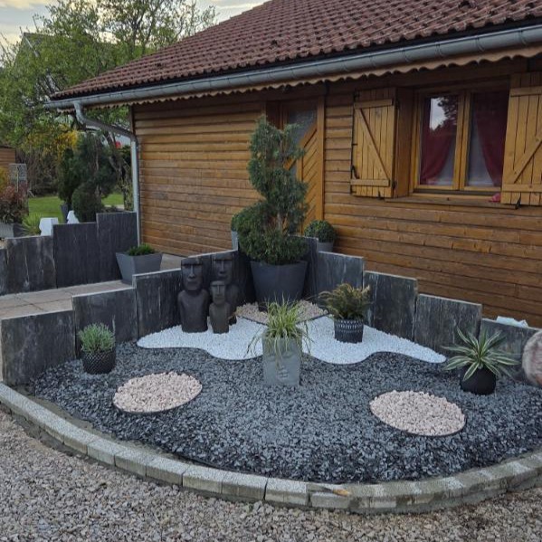 Paillage en schiste naturel