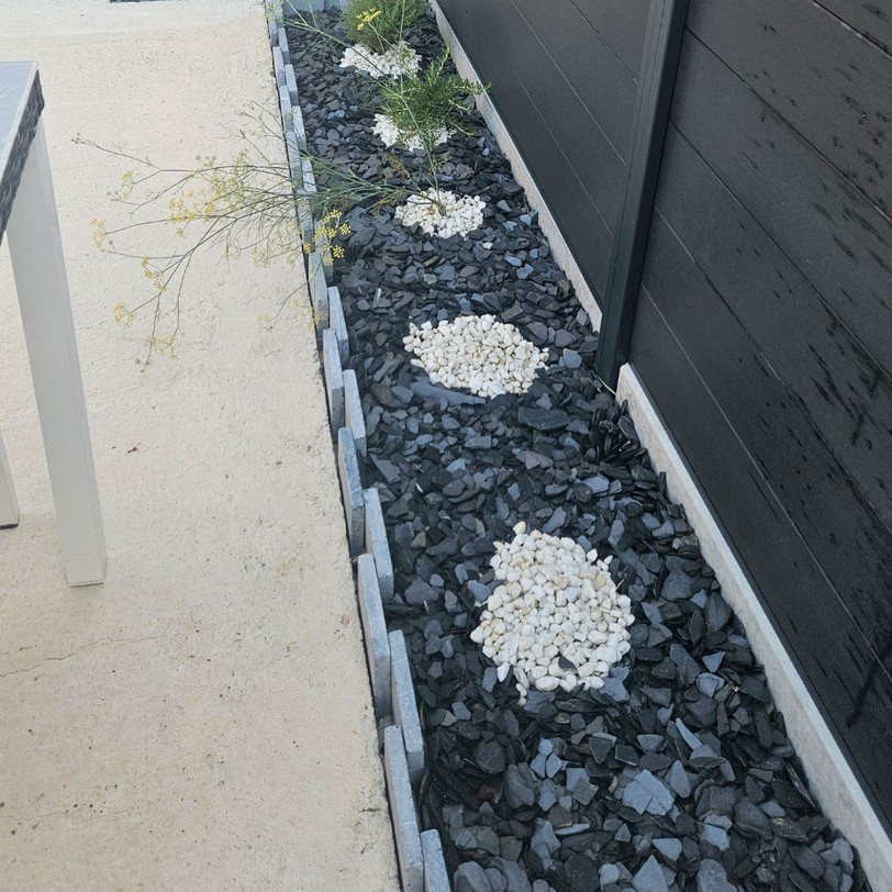 Paillage en schiste naturel