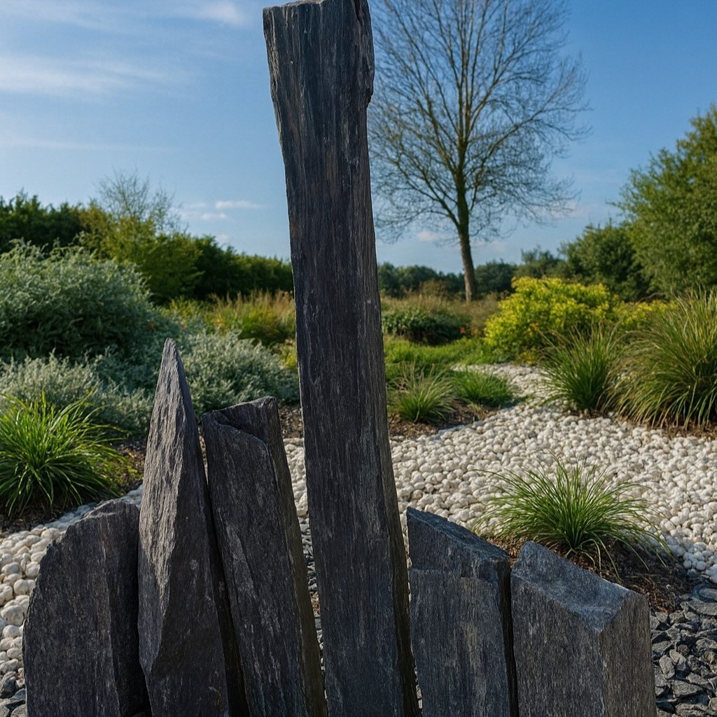 Piquet de schiste "nature" - longueur et bouts variables