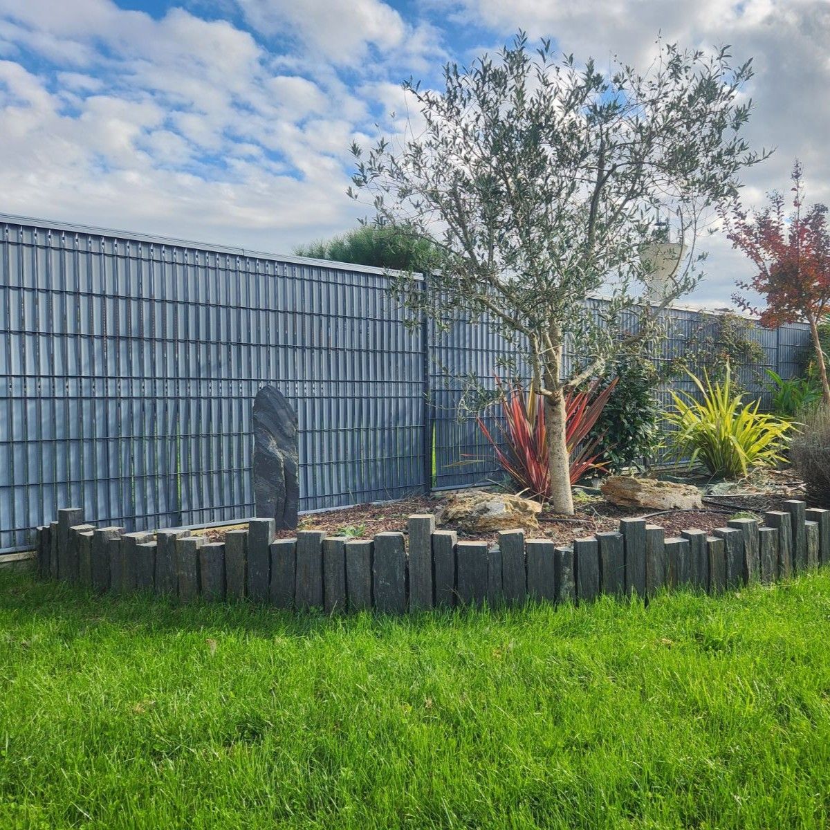 Piquet de schiste - bouts sciés