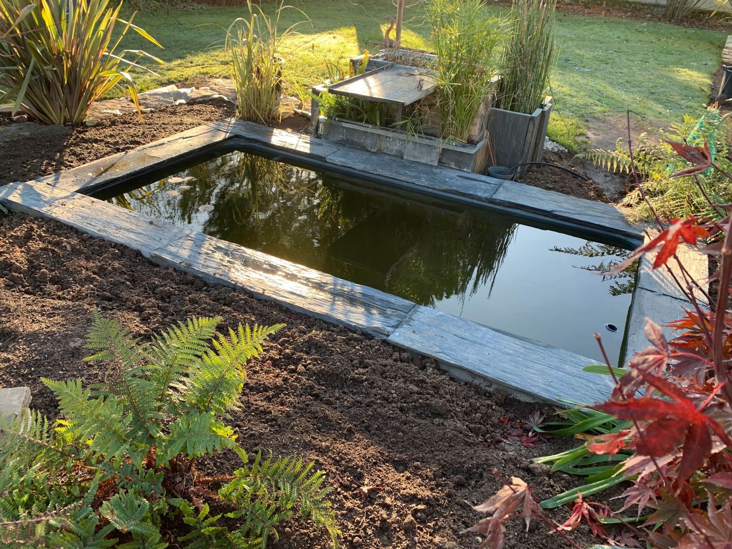 Plaques de schiste - largeur 30 cm - bouts sciés