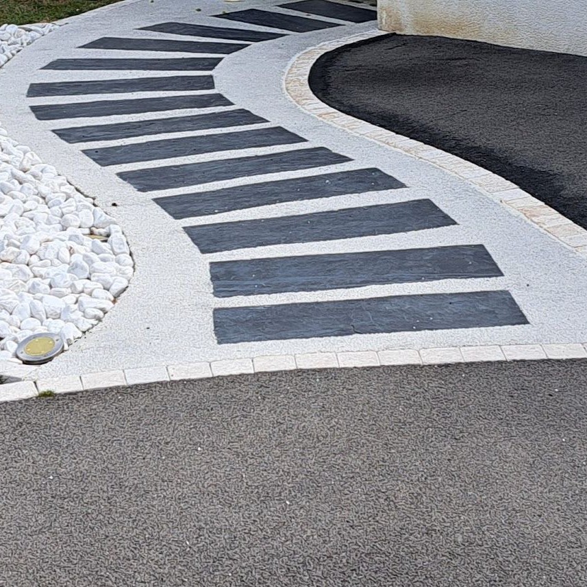 Plaques de schiste - largeur 30 cm - bouts sciés