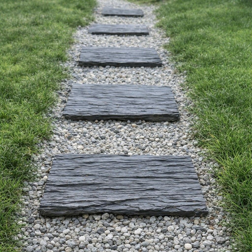 Plaques de schiste - largeur 30 cm - bouts sciés