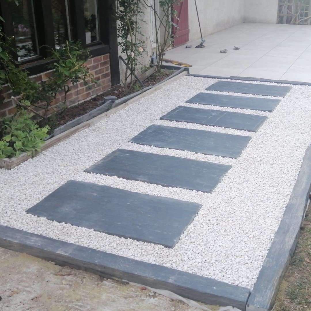 Plaques de schiste - largeur 50 cm - bouts sciés